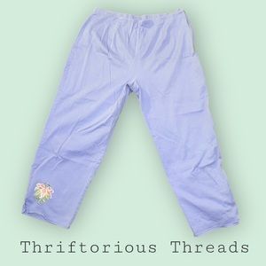 Vintage Bob Mackie Embroidered Capri Pants